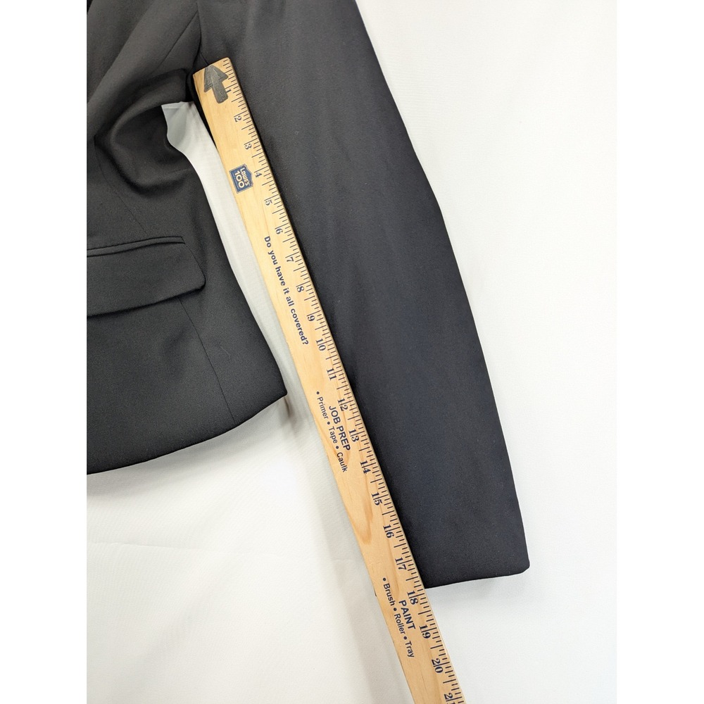 Calvin Klein Womens Black Two Button Tailored Blazer Jacket Size 12 Professional - Picture 7 of 10